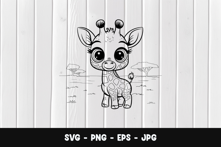Baby Giraffe Svg Image 24