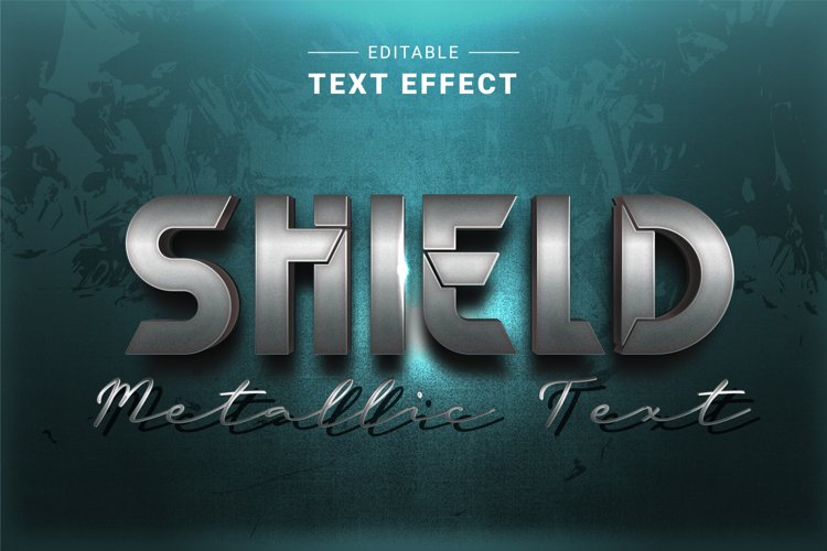 Editable Text Effect for Illustrator. Vector Graphic styles