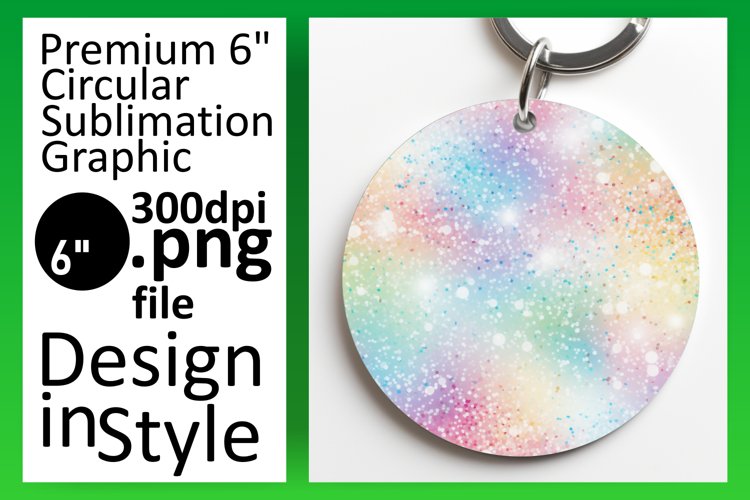 Gleaming Round Sublimation Style example image 1