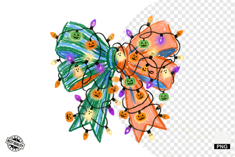Halloween Bows & Lights Clipart