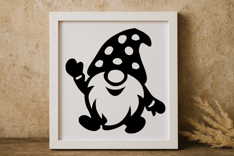 Whimsical Cute Gnome SVG