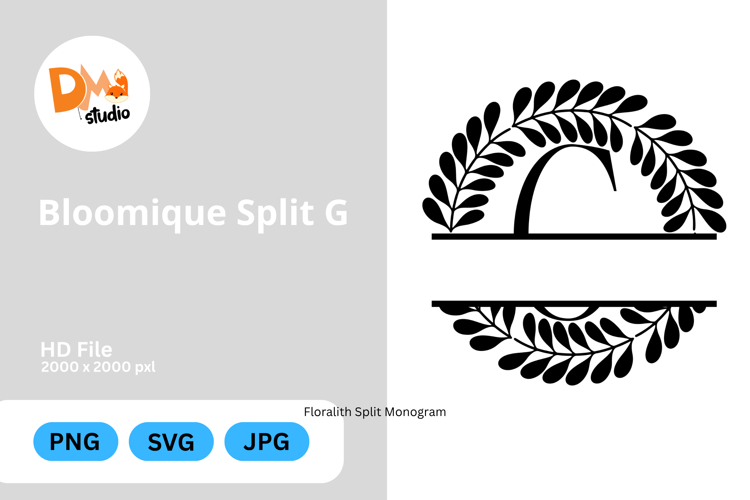 Bloomique Split Monogram