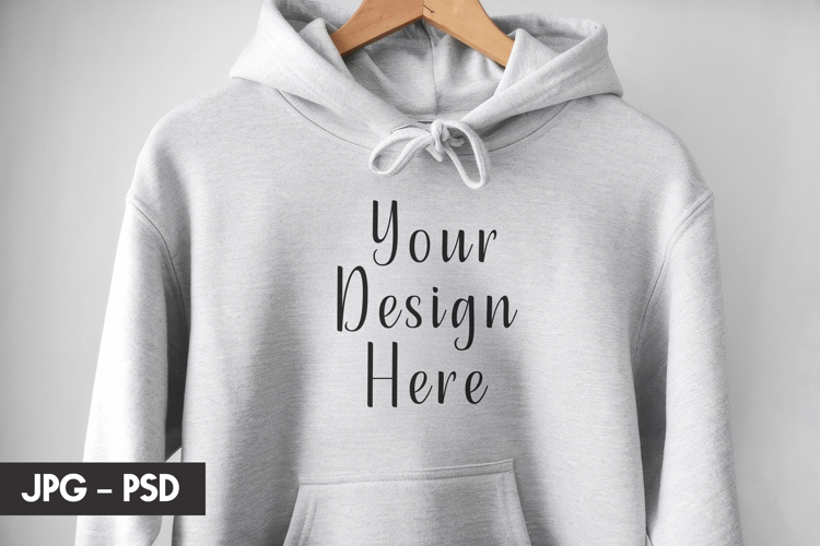 White Hoodie psd jpeg mockup