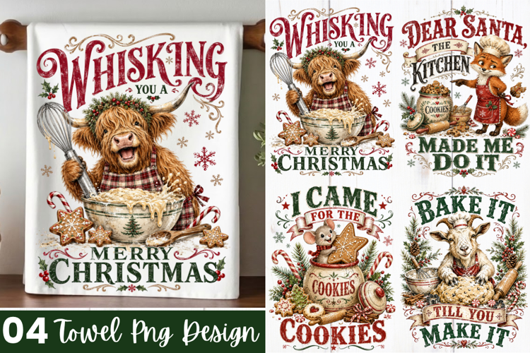 Christmas Towel PNG,kitchen towel funny christmas towel