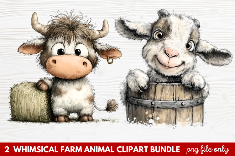 Farmhouse Animals Clipart Image 8