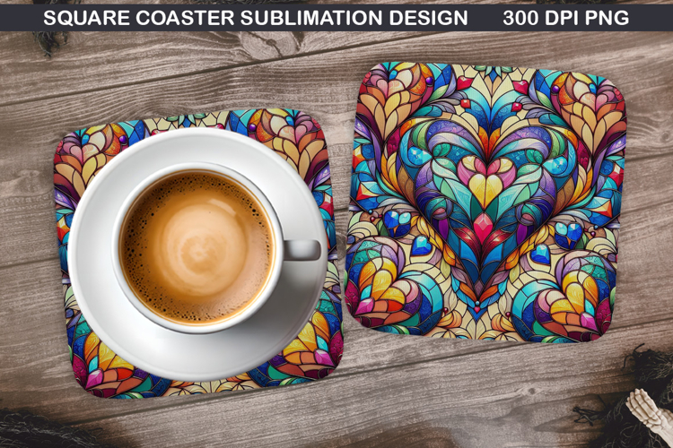 Christmas Coaster Sublimation, Christmas Coaster PNG Design