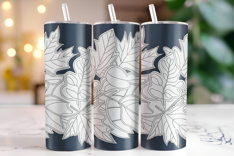 Fall Leaves Tumbler Wrap | Sublimation | Tumblers