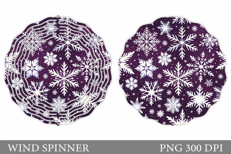 Snowflakes Wind Spinner. Snowflakes Wind Spinner Design