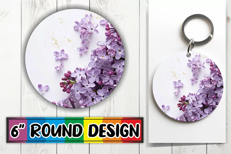 Sublime Spring Circle: Patterned Wrap Keychain