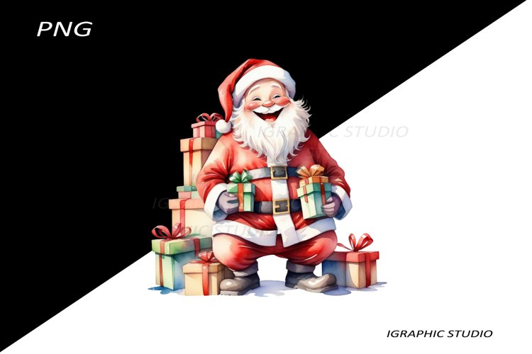 Funny Santa Claus Clipart, Christmas Clipart