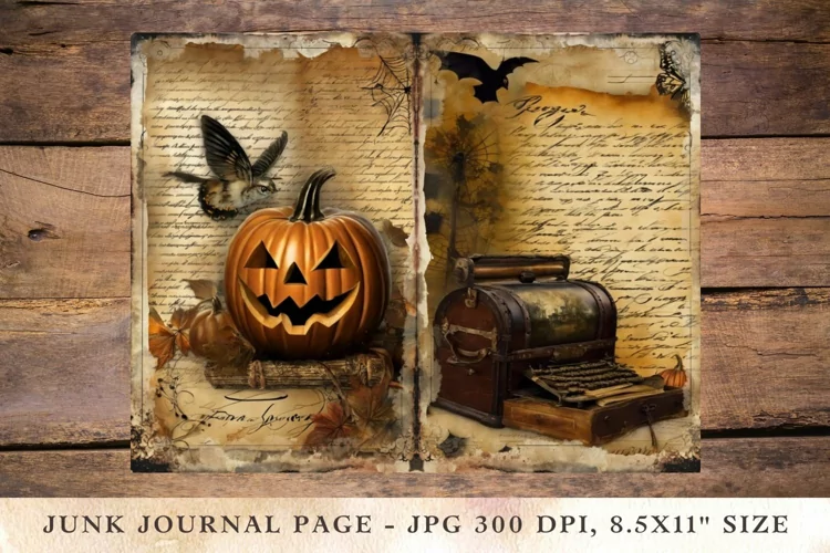 Printable Junk Journal Pages halloween 37