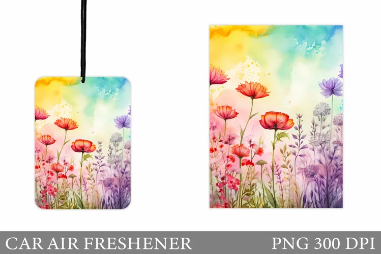 Wildflowers Car Air Freshener. Summer Car Air Freshener
