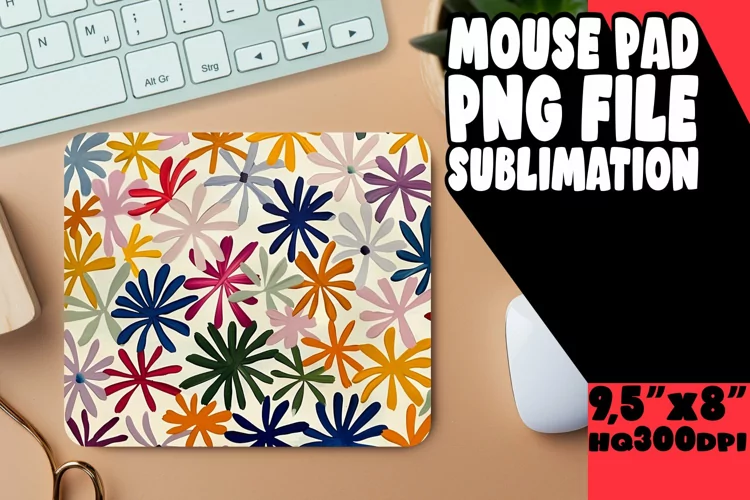 Springtime Blossom Mouse Pad Design