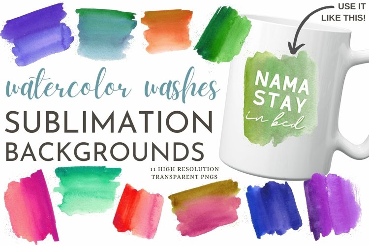 Pretty Splattered Watercolor Sublimation Background Splashes example image 1