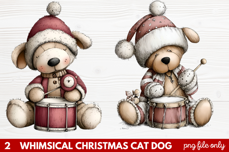 Christmas Dog Clipart Image 23