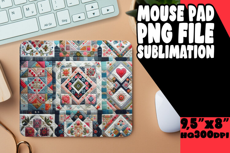 Timeless mouse MAT Playful Design, Patchwork example image 1