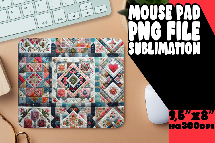 Timeless mouse MAT Playful Design, Patchwork
