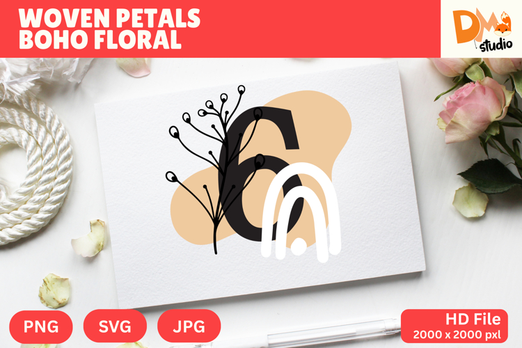 Floral Monogram Letter Svg Image 13