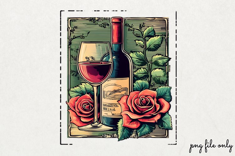 Valentines Romantic Retro Style Stamp Clipart PNG