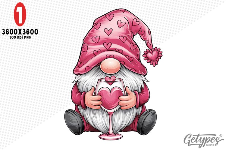 Valentine Gnome Clipart Image 16