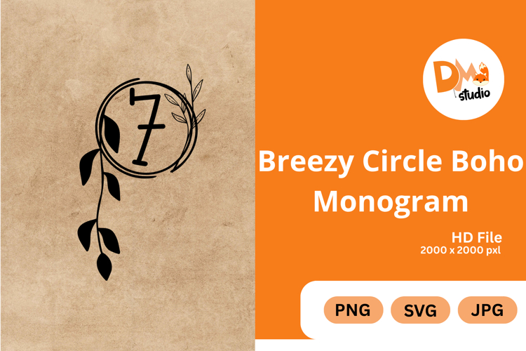 Cricut Monogram Svg Image 3