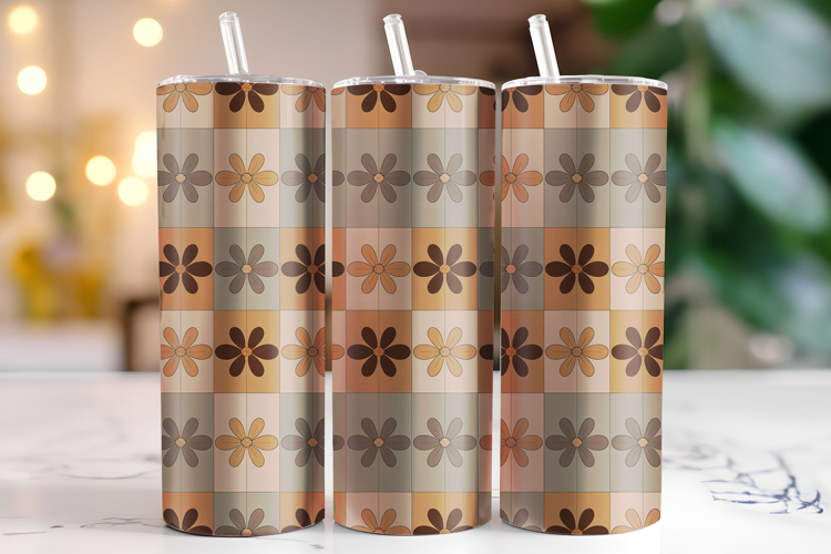 Floral Pattern Tumbler Wrap | Sublimation | Tumblers