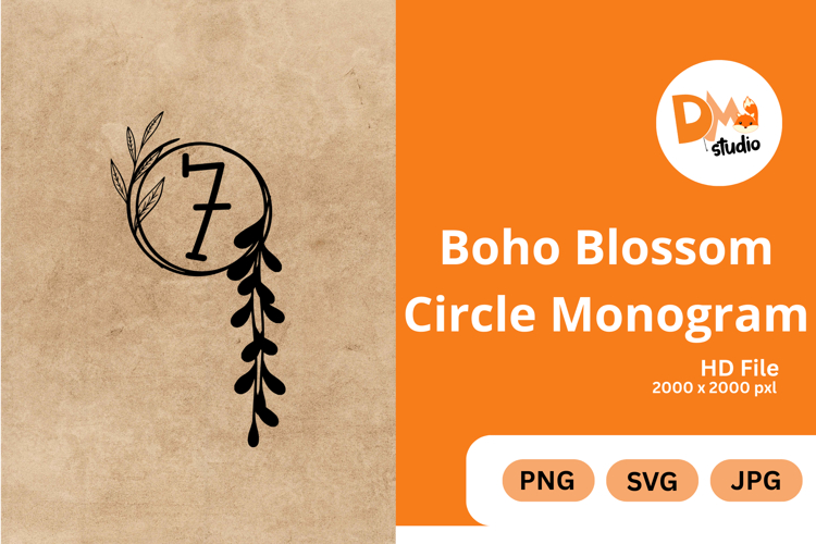 Boho Flower Clipart Image 15