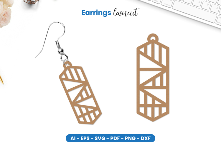 Earrings Lasercut SVG