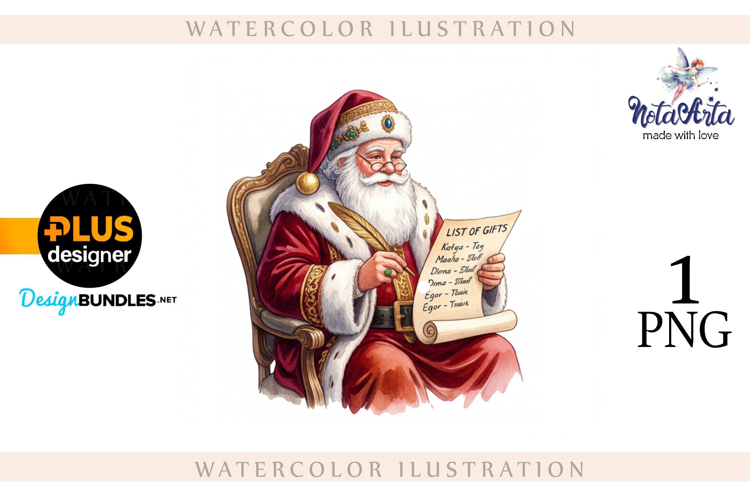 Christmas Santa in Elegant Attire