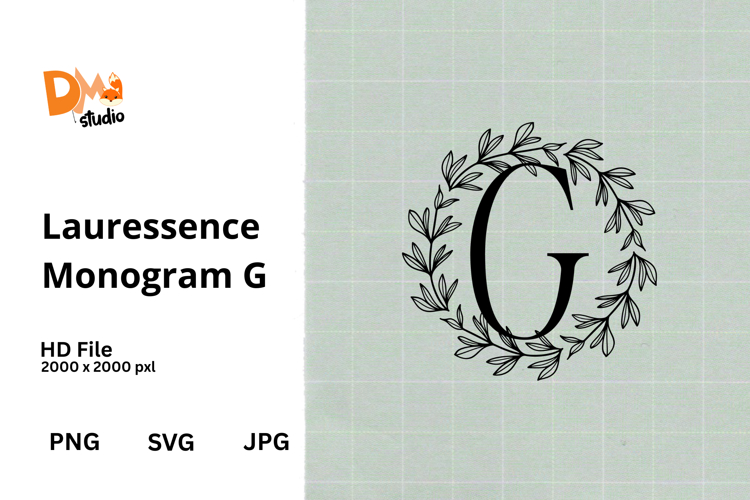 Floral Monogram Letter Svg Image 23