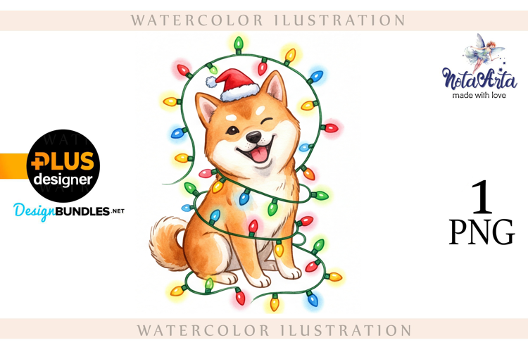 Merry Christmas with a Joyful Shiba Inu!