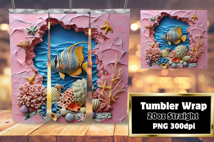Sublimation Tumbler Art - Sea Adventure