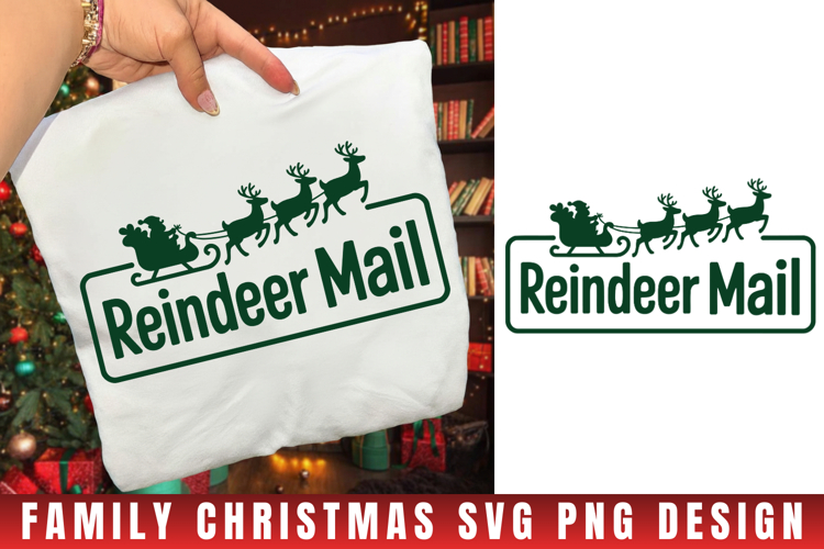 Reindeer Mail Svg | Christmas svg | Svg cut file