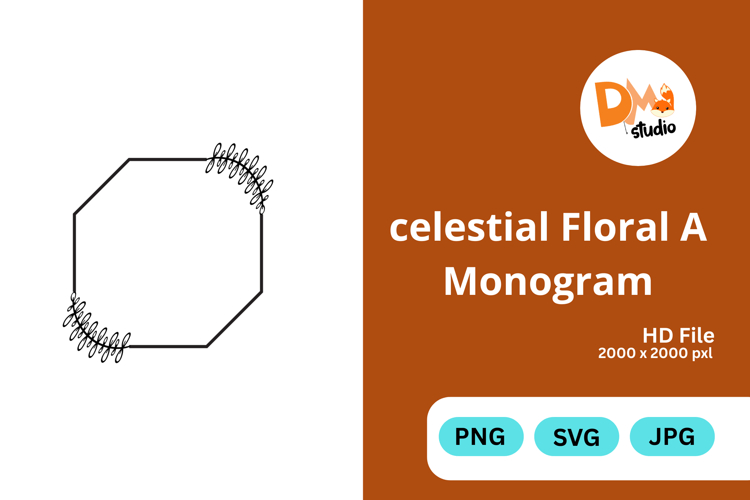 Celestial Floral Frame