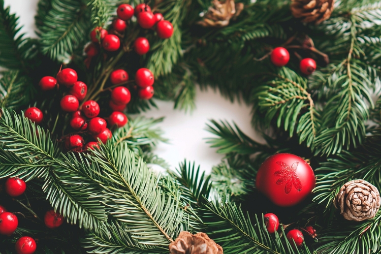 Red Christmas Background Image 14