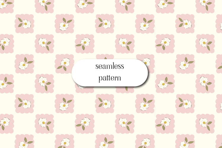 Pastel Mini Floral Seamless Pattern for Fabric Design example image 1