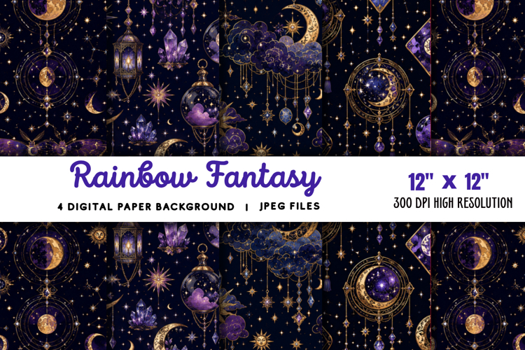 Rainbow Fantasy Background JPG