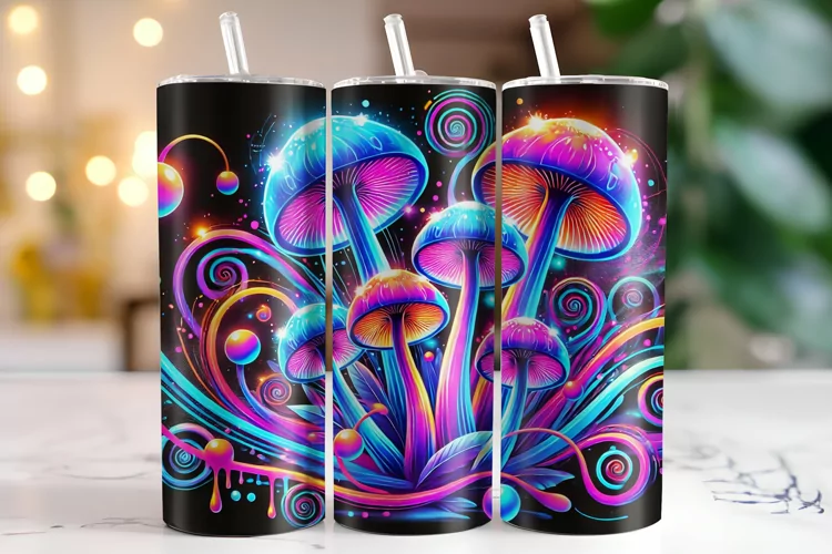 Mushroom Tumbler Wrap | Sublimation | Tumblers
