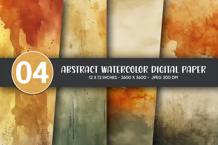 Abstract Watercolor Digital Paper