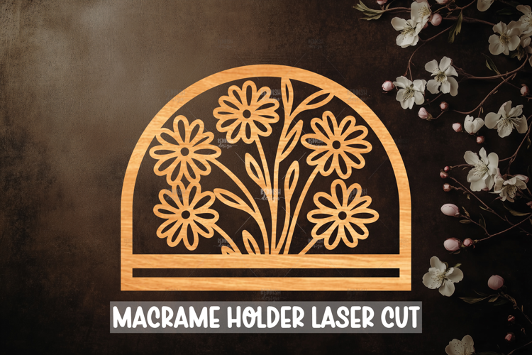 Macrame Holder Laser cut, Home decor Laser Cut