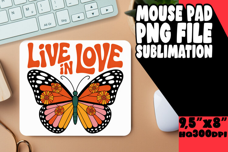 Unique MOUSE MAT Gift Ideas, Butterfly example image 1