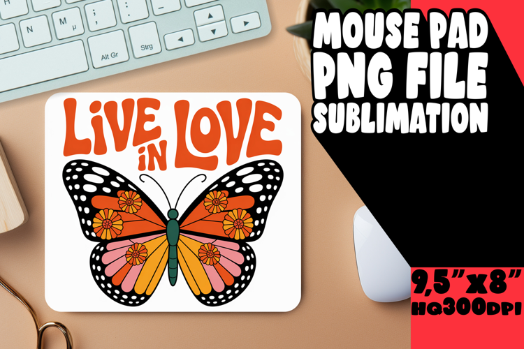 Unique MOUSE MAT Gift Ideas, Butterfly