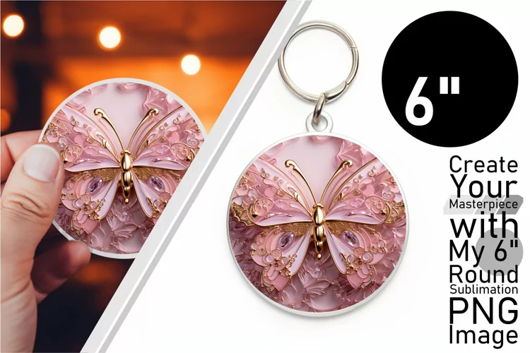 Whimsical Car Coaster: Round Ornament Sublimation