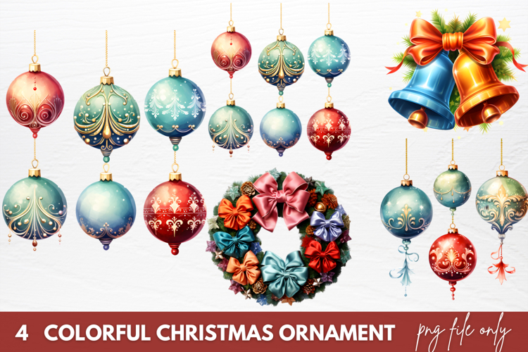 Christmas Ornaments Clipart Image 21
