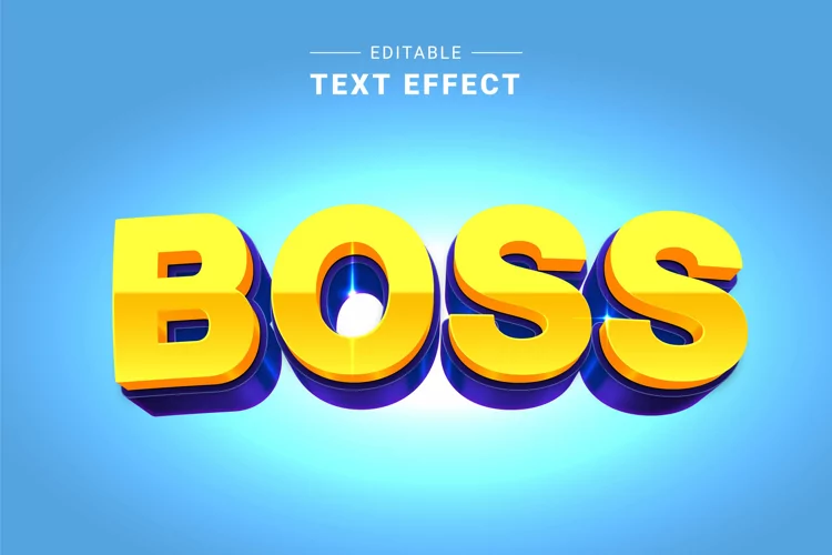 Editable Text Effect for Illustrator. Vector Graphic styles