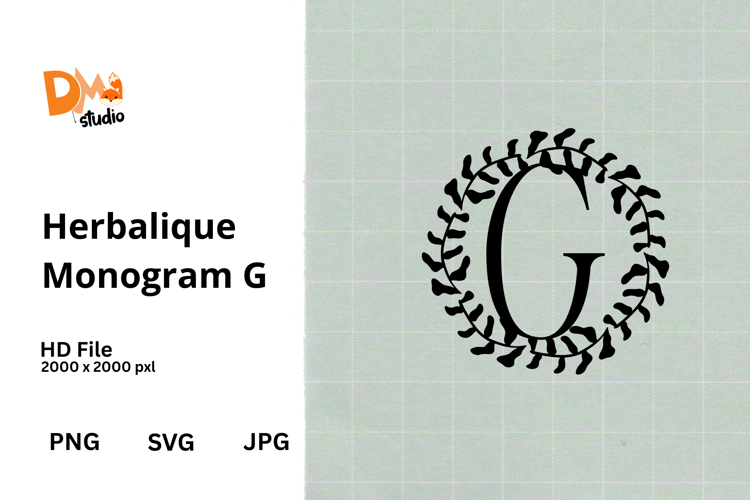 Floral Monogram Letter Svg Image 15