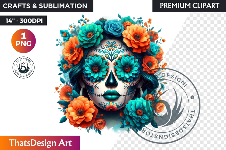 Sugar Skull Clipart Image 13