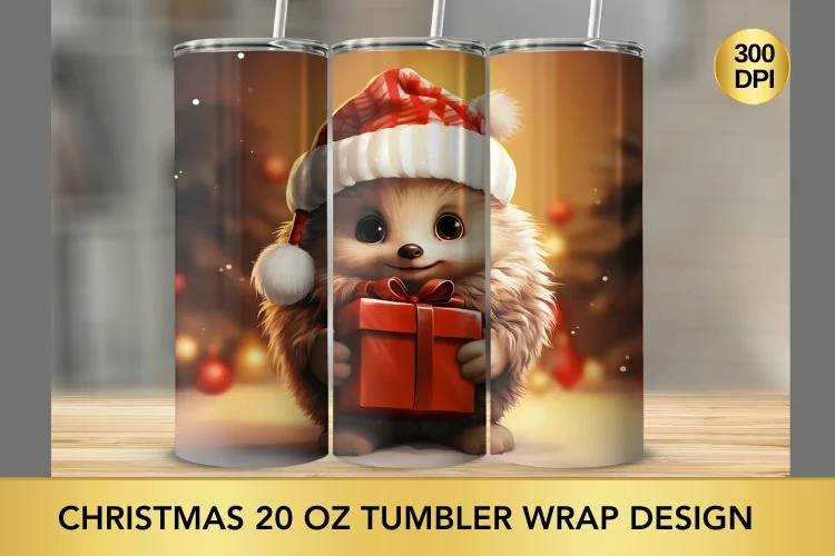 Christmas 20 oz Skinny Tumbler Sublimation