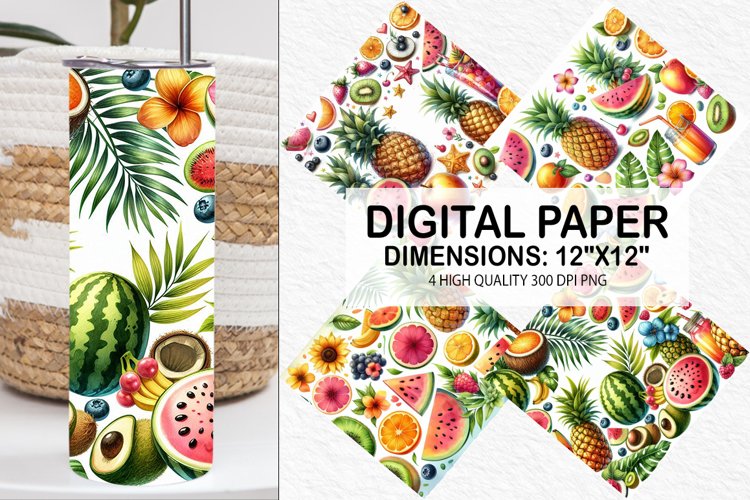 Summer Digital Paper Image 13