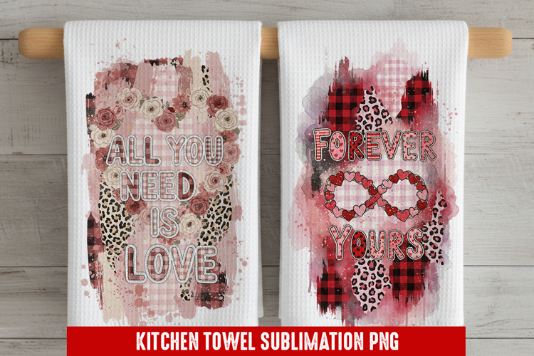 All you need is love - Kitchen Towel Sublimation, Kitchen To